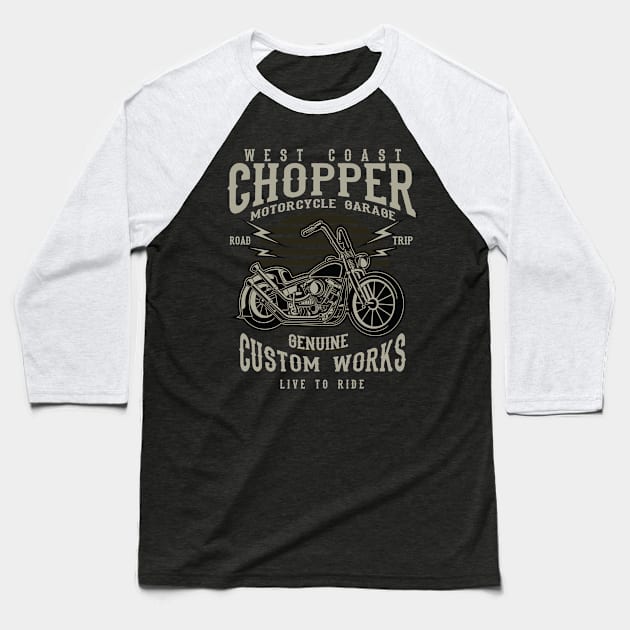 Chopper Baseball T-Shirt by PaunLiviu